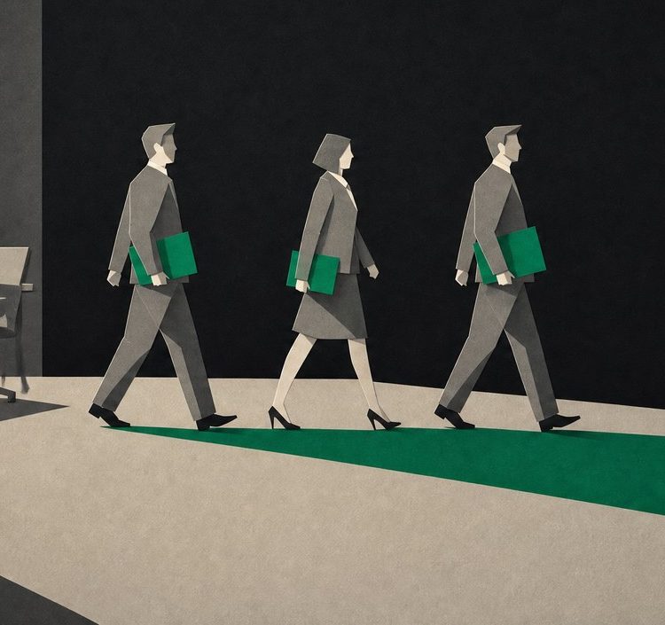 Colleagues on one path